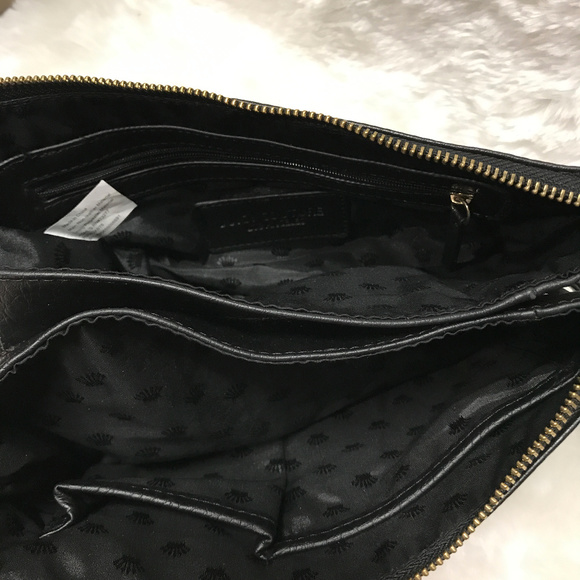 Juicy Couture black purse crossbody goldtone chains leather - Picture 5 of 8